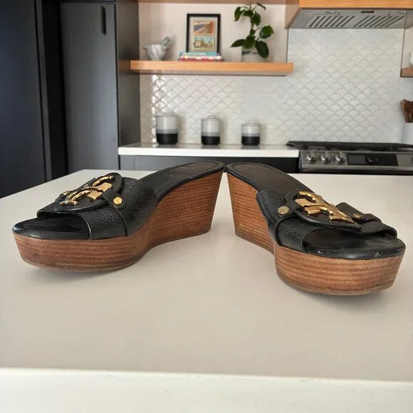 Tory Burch Wedge Sandals - Picture 2 of 6